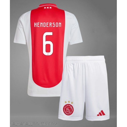 Ajax Jordan Henderson #6 Koti Peliasu Lasten 2024-25 Lyhythihainen (+ Lyhyet housut)